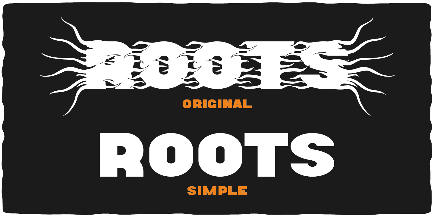 Przykładowa czcionka Roots #5